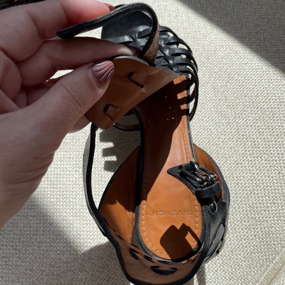 Givenchy Cage Heel Size 36.5 Black Open Shoe Bootie look. Ankle strap. - Picture 3 of 15